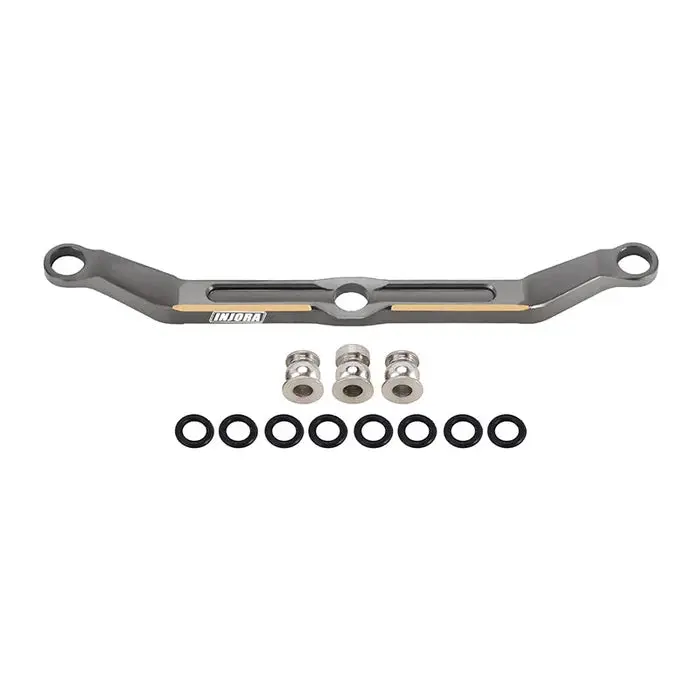 Injora 12G/Pcs Brass Steering Link For 1/18 Trx4m (4M-06) - Grey 1