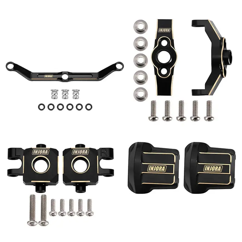 Injora Black Brass Upgrade Parts For 1/18 Trx4m 1