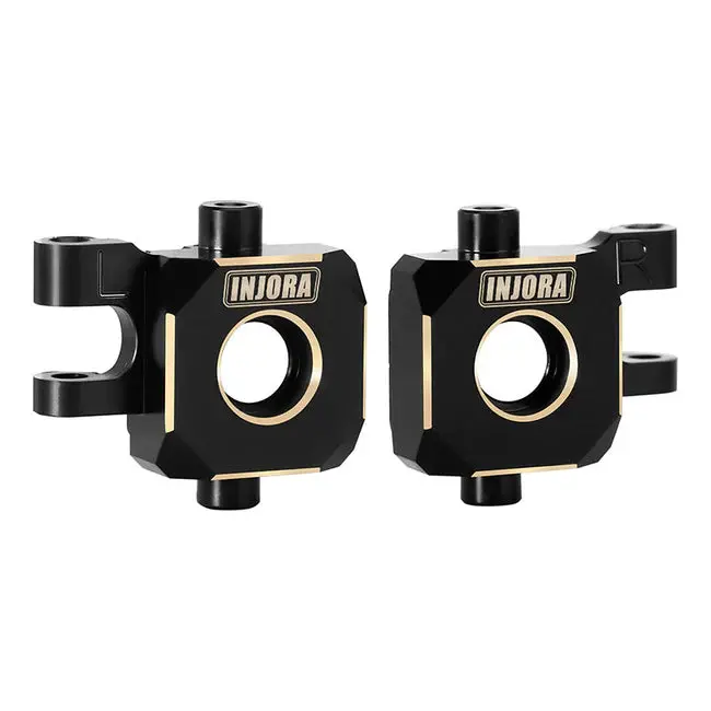 Injora 11G/Pcs Black Brass Steering Knuckles For 1/18 Trx4m (2) (4M-04Bk) 1