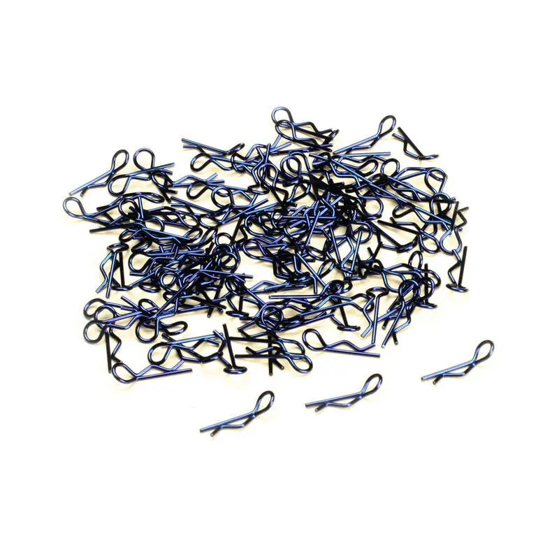 Integy Bent-Up Body Clip (100), Blue: 1/10 1