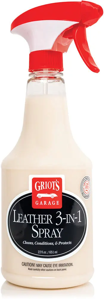 Griot's Garage 10963 Leather 3-In-1 Spray 22Oz 1