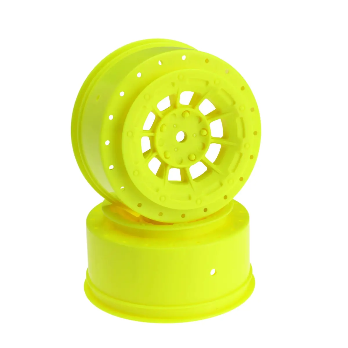 Hazard 12Mm Hex Wheel, 3Mm Wider Off Set, Yel:Sc10 1