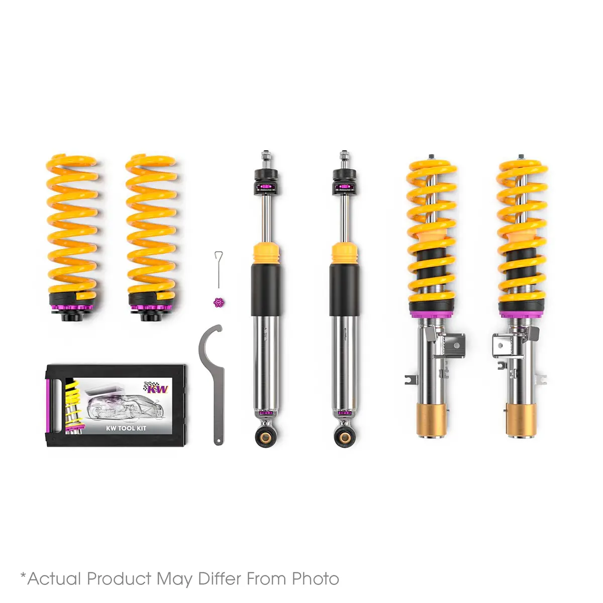 Kw Suspensions V3 Leveling Coilover - Vw Golf Mk7 & Mk8 Gti Without Electronic Dampers 1