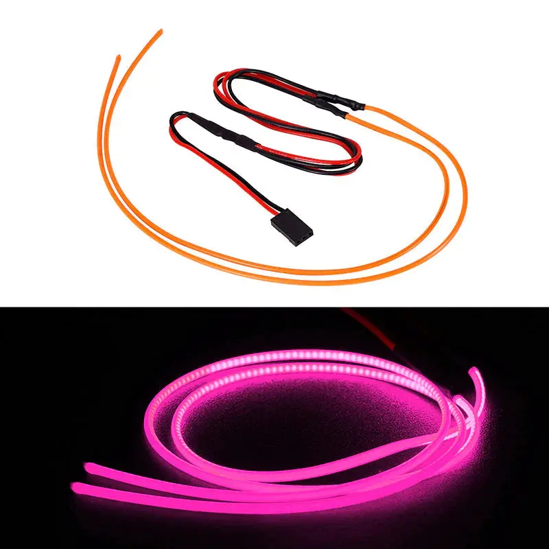 Injora Flexible Cuttable Led Strip Lights For Rc Cars Pink 1