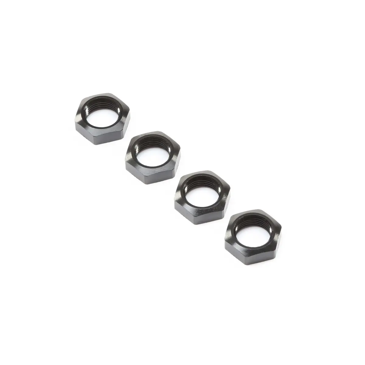 Losi Wheel Nut, Black (4): Super Baja Rey 1