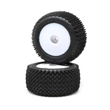 Pin Tires, Rear, Mounted, Whit 1