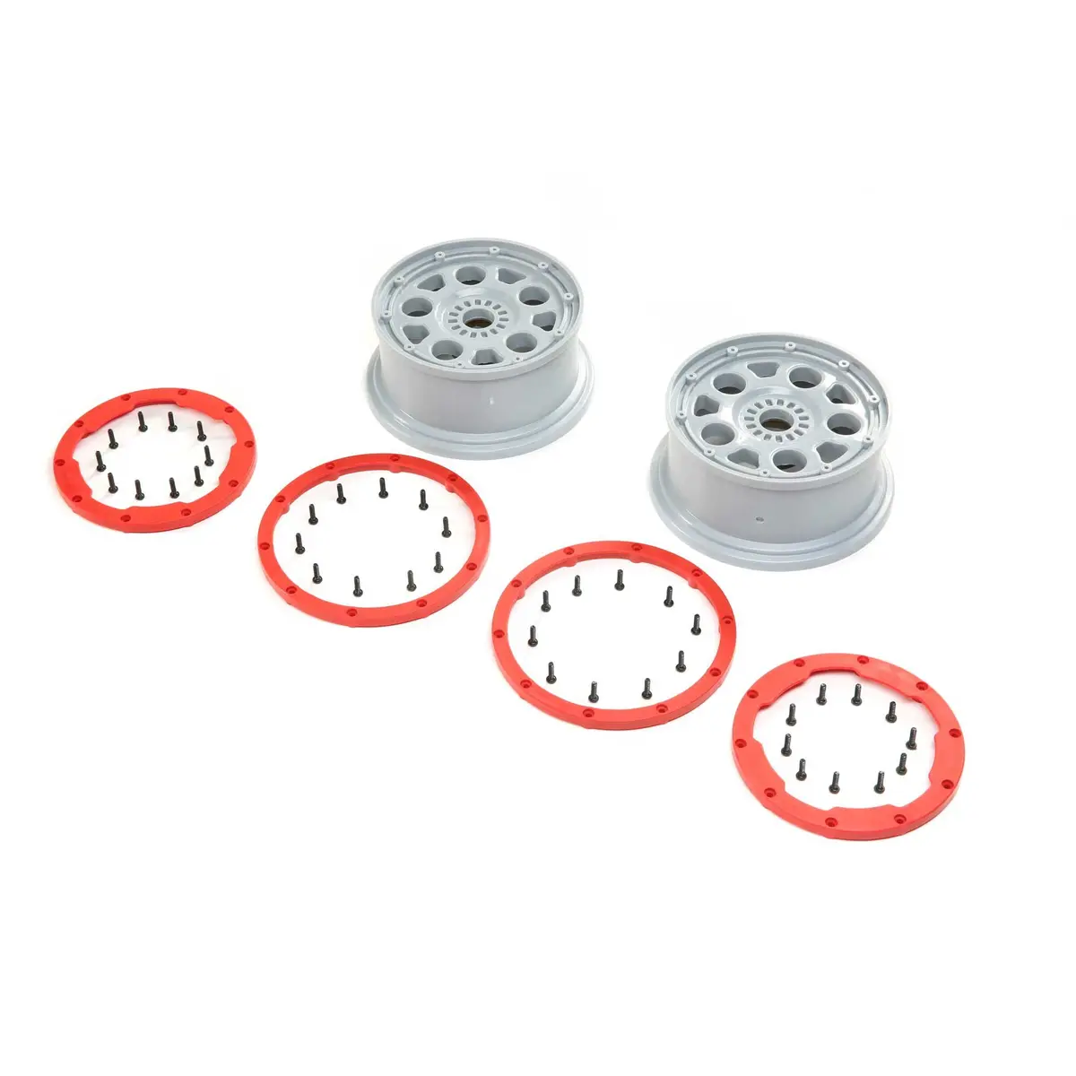 Wheels, Silver, Red Bead Lock 1