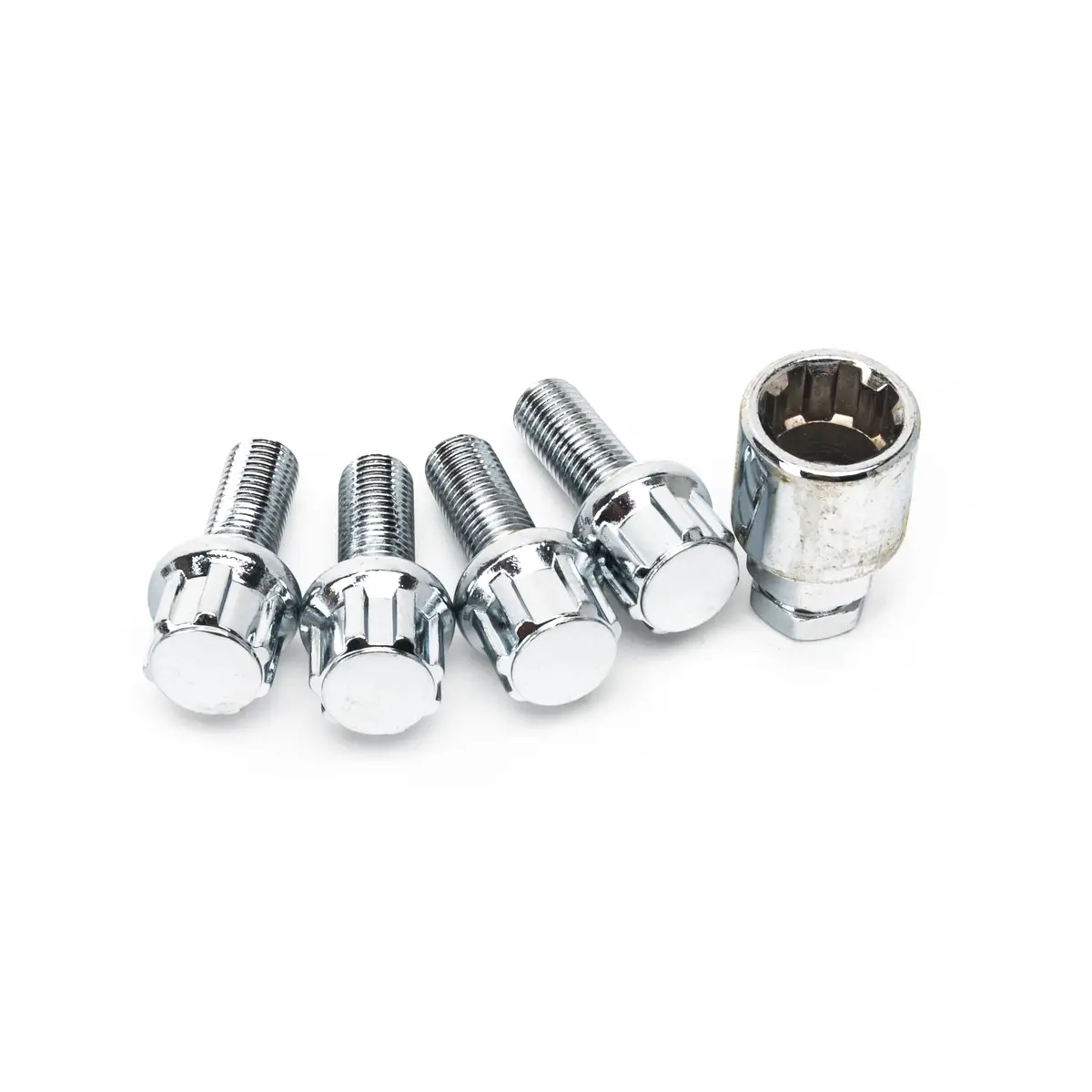 Wheel Lock Kit 12Mm - Ball Seat (Silver) 1