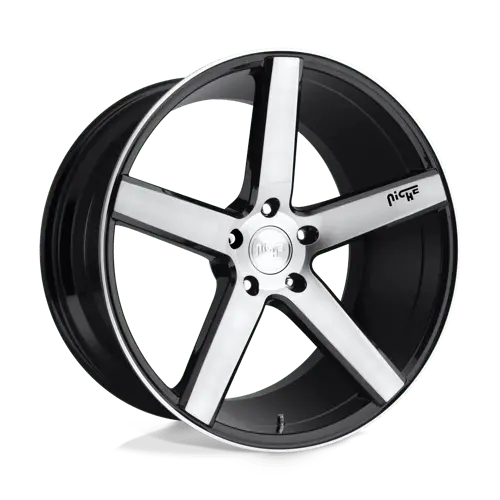 Niche M124 Milan 19X8.5 5X4.5 Et35 Gloss Black Brushed 1