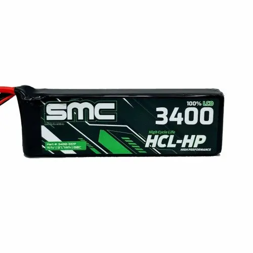 Smc Hcl-Hp 11.1V-3400Mah-80C Flight Pack Ec3 1