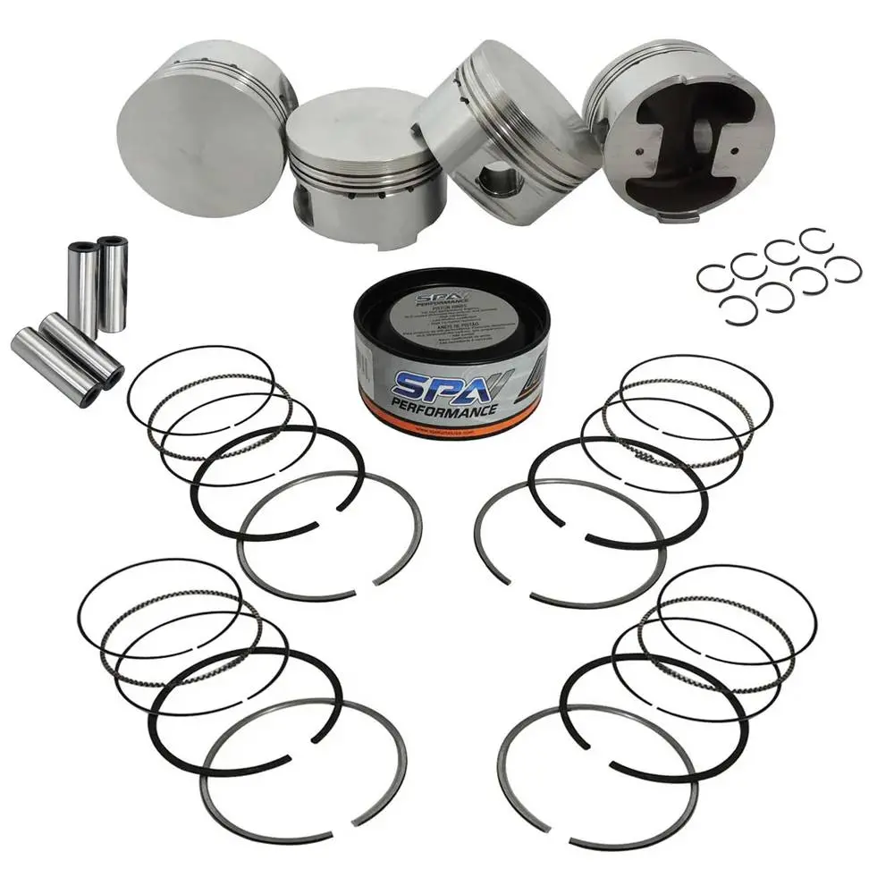 Spa Turbo Forged Flat Top Piston And Rings Set 83.5Mm Vw Aba 2.0L 8V 1