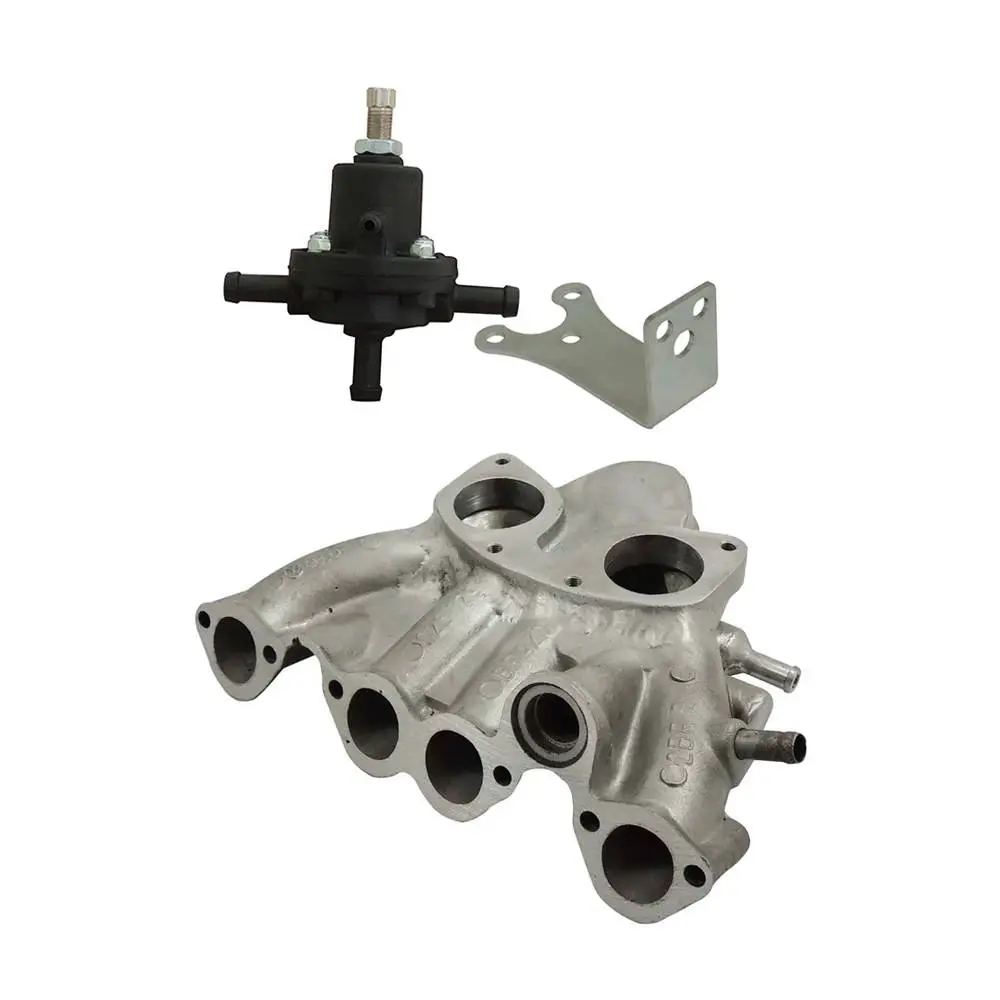 Vw Mki Mkii Gti 1.8L 2.0L 8V Sohc Single Downdraft Intake Manifold + 0-30 Psi Fuel Pressure Regulator + Bracket 1