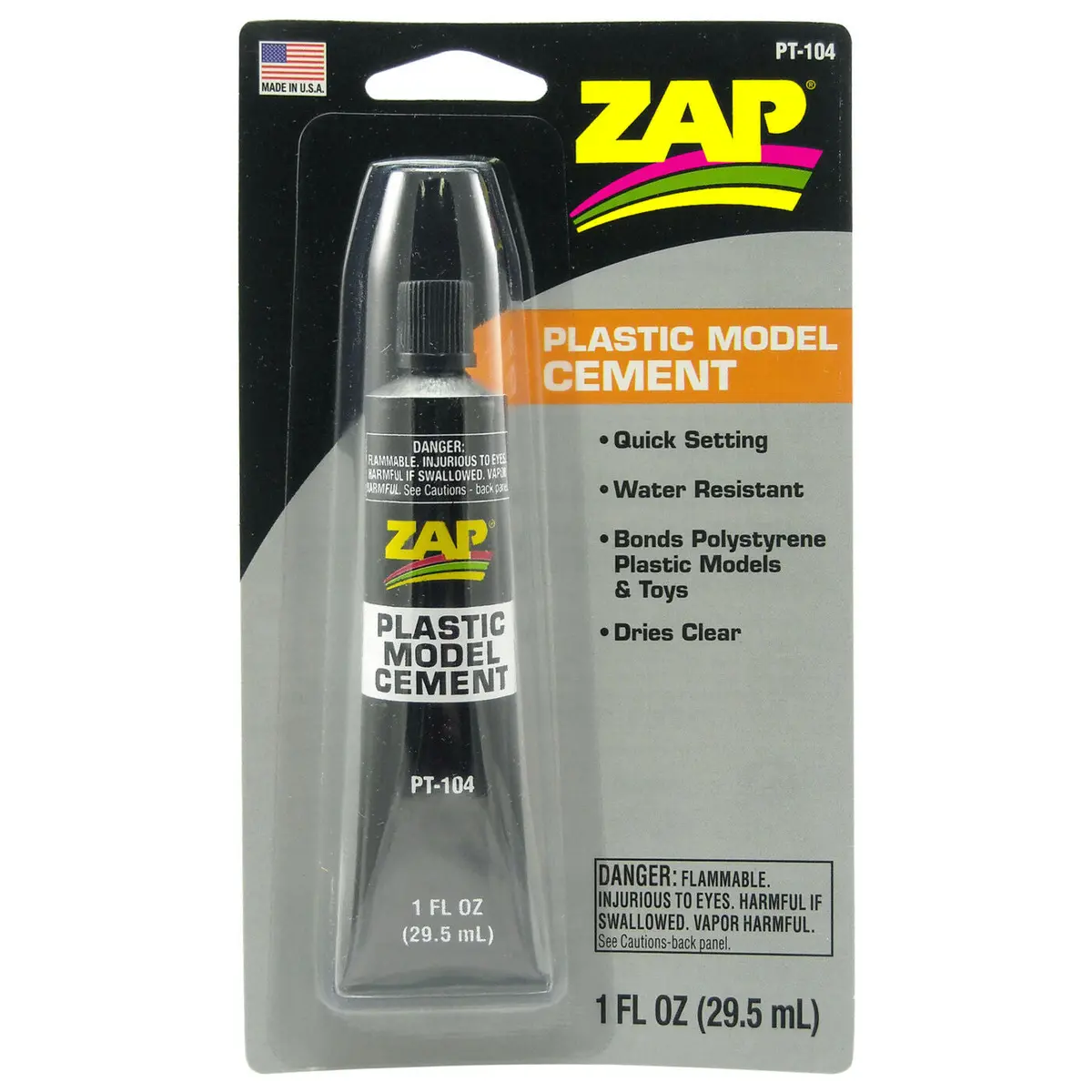Zap Plastic Model Cement, 1Oz, 1