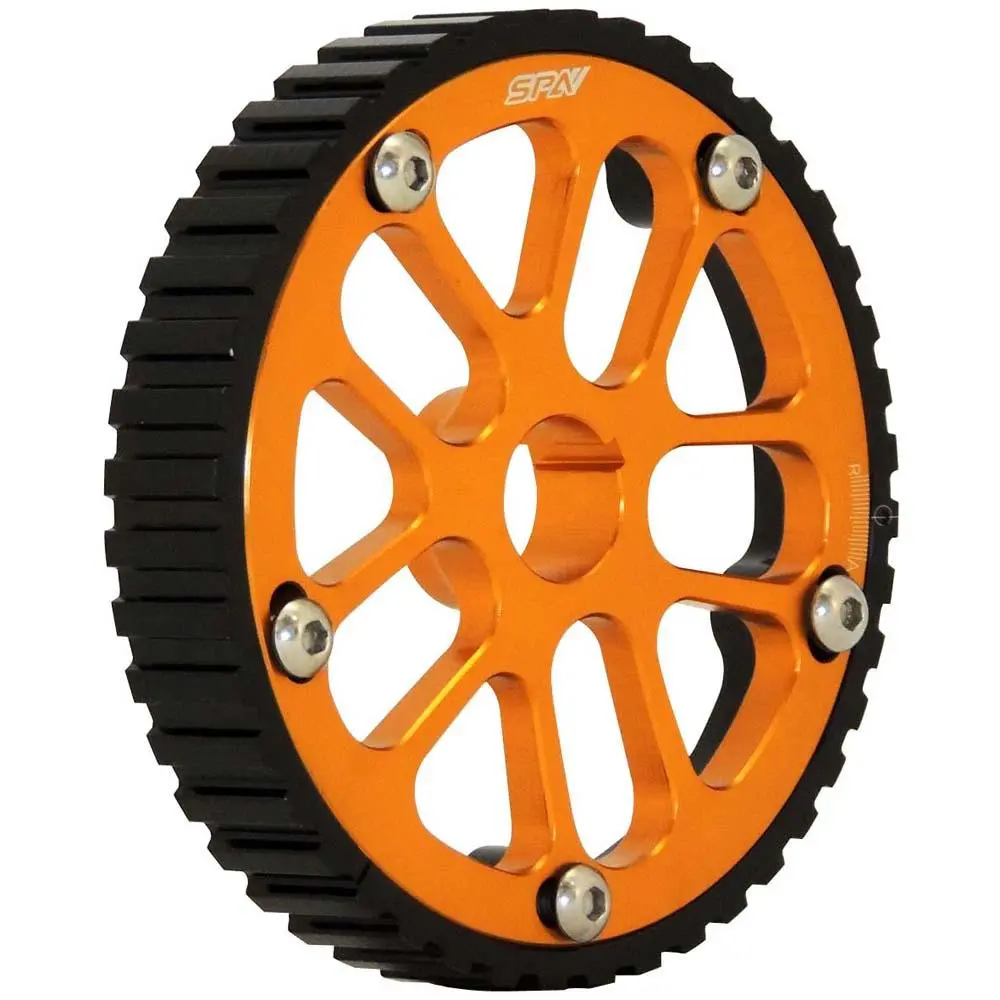 Vw 74-98 8V Y Series Adjustable Cam Gear Pulley - Black/Gold 1