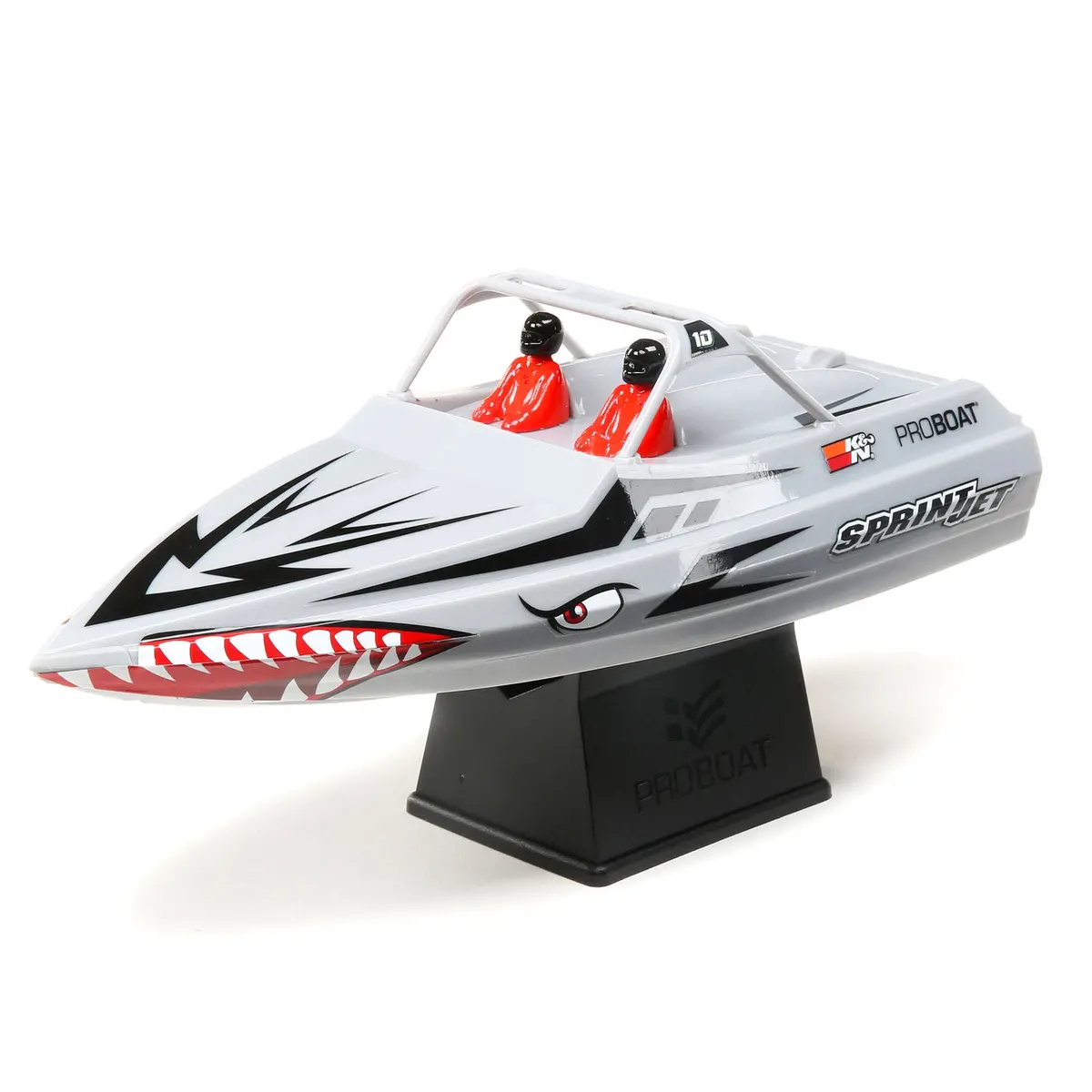 Sprintjet 9" Self-Righting Deep-V Jet Boat Brushed Rtr, Silver 1