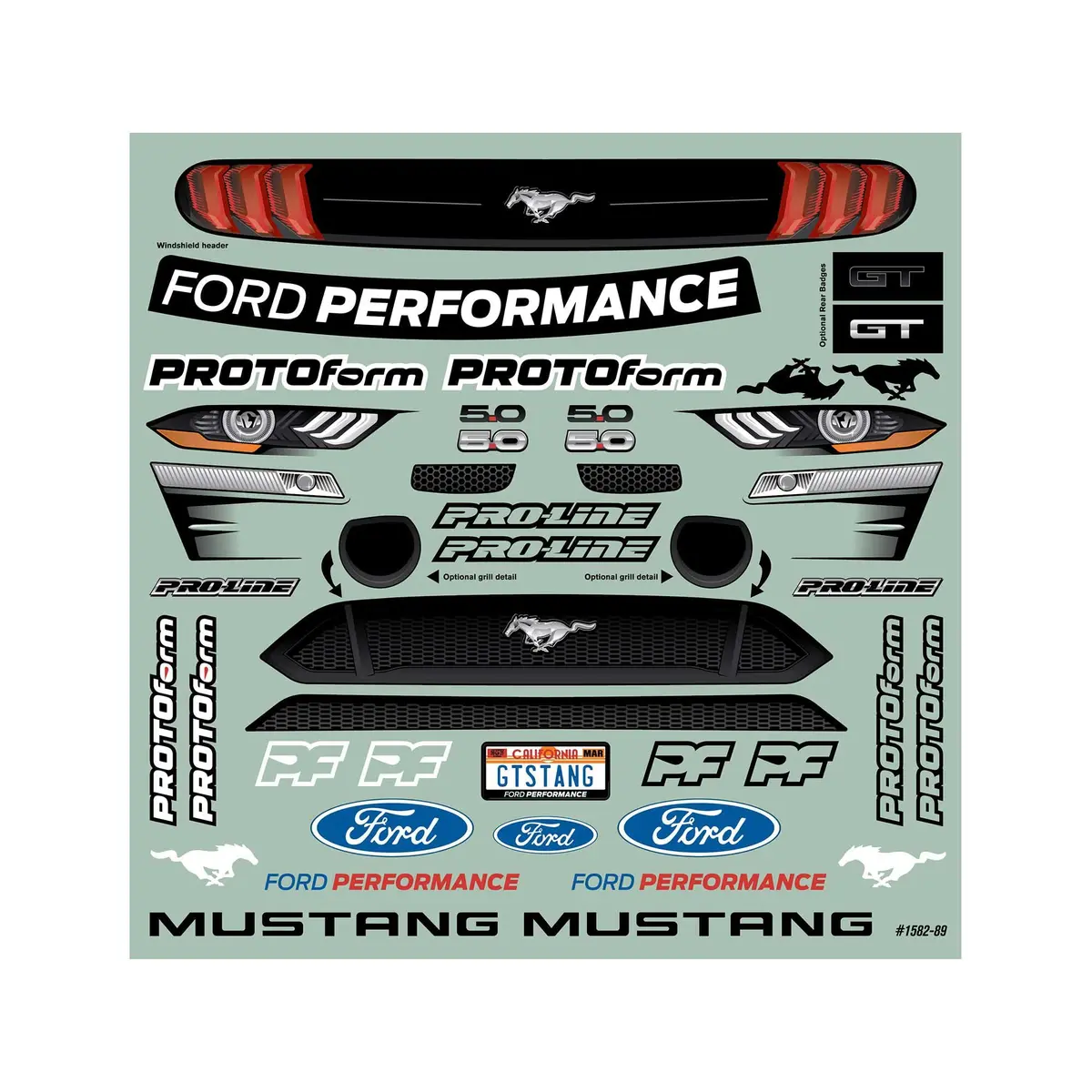 1/8 2021 Ford Mustang Clear Body: Vendetta 2