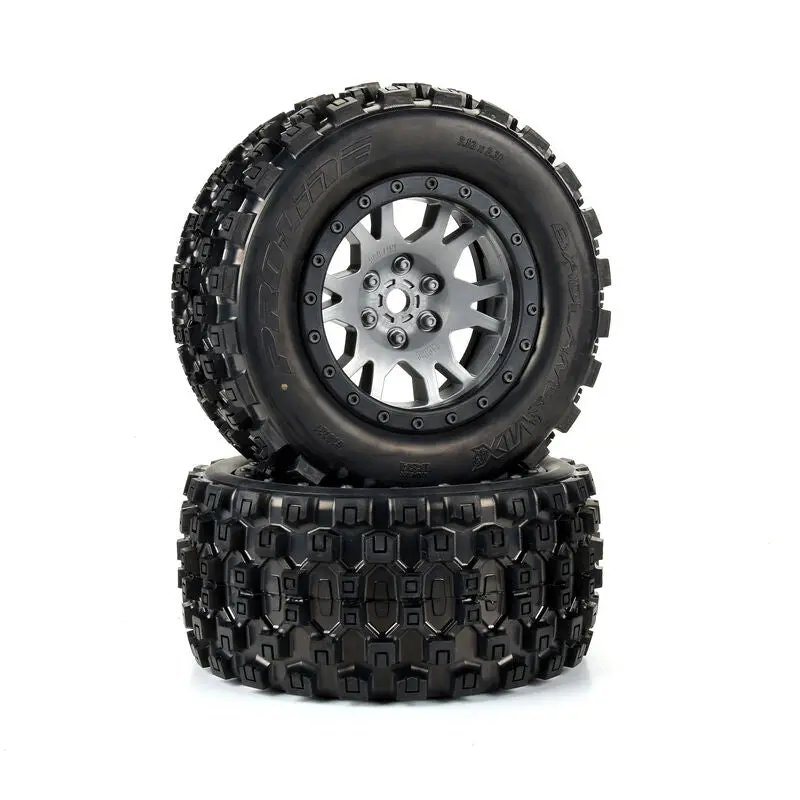 Limited Edition Badlands Mx43 Pro-Loc F/R Mounted 24Mm Gray/Black Impulse (2) For X-Maxx 1
