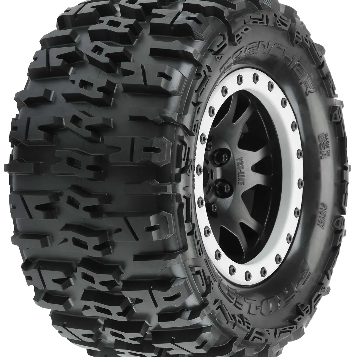 1/5 Trencher Pro-Loc F/R 4.3" X-Maxx Mtd 24Mm Blk/Gry Impulse (2) 1