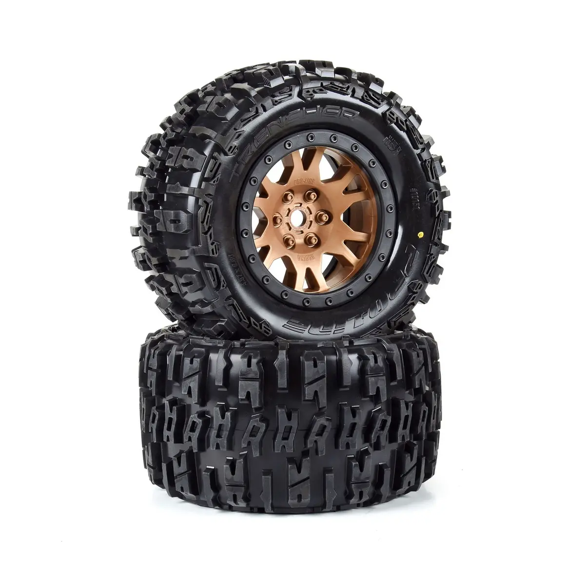 Limited Edition Trencher Pro-Loc F/R Mounted 24Mm Bronze/Black Impulse (2) For X-Maxx 1