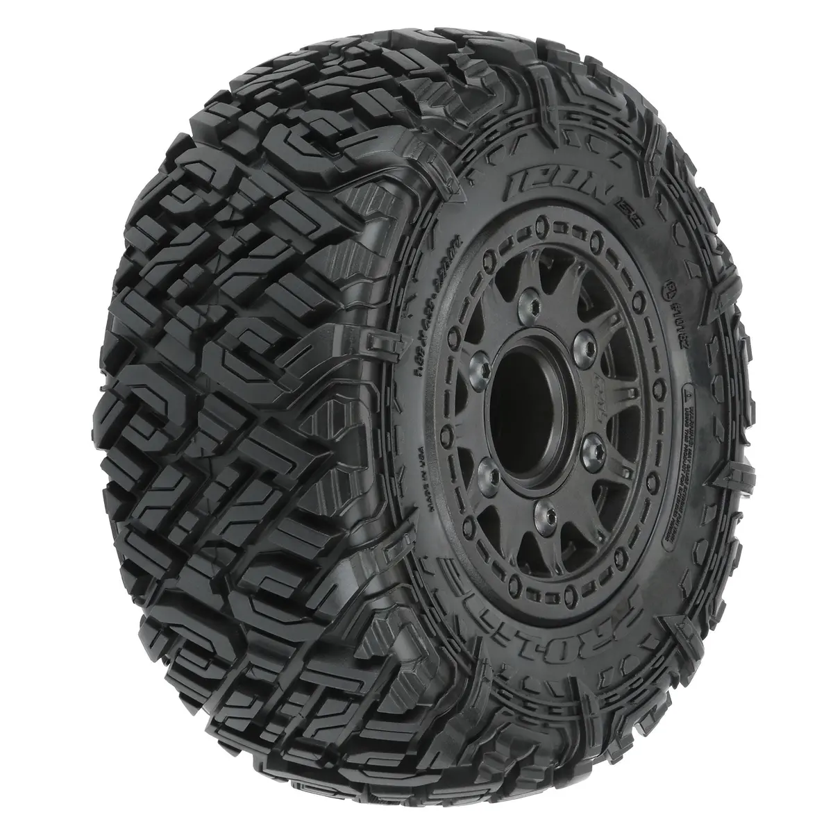 1/10 Pro-Line Icon M2 Front/Rear 2.2"/3.0" Sc Mounted 12Mm Blk Raid (2) 1