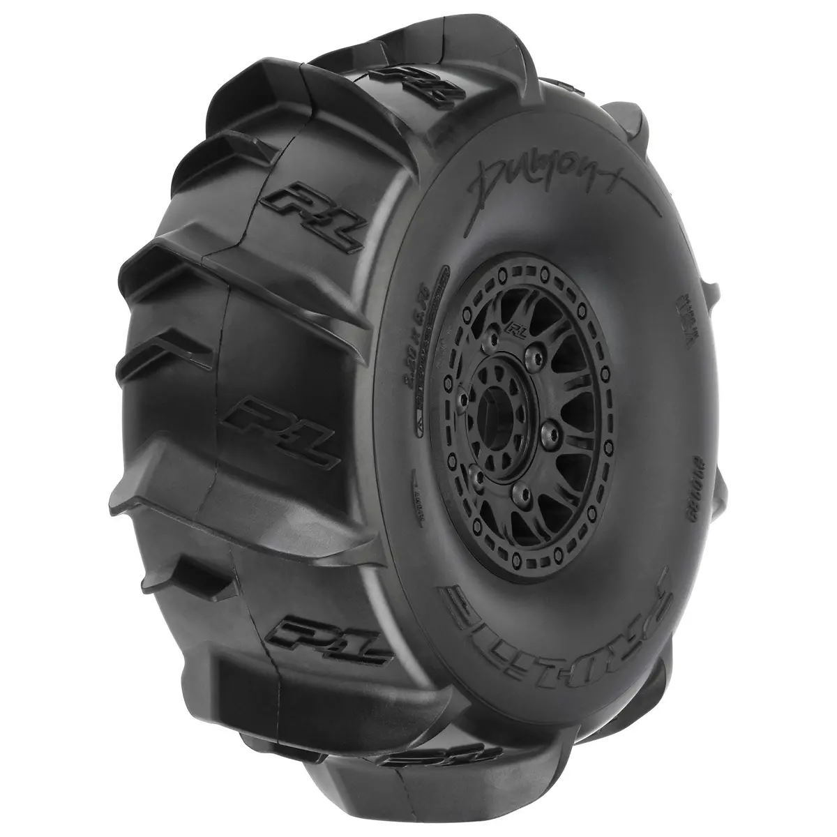 Dumont Sand/Snow Tires Mounted On Raid Black 6X30 Removable 17Mm Hex Wheels (2) For Mojave 6S And Udr Front Or Rear 1