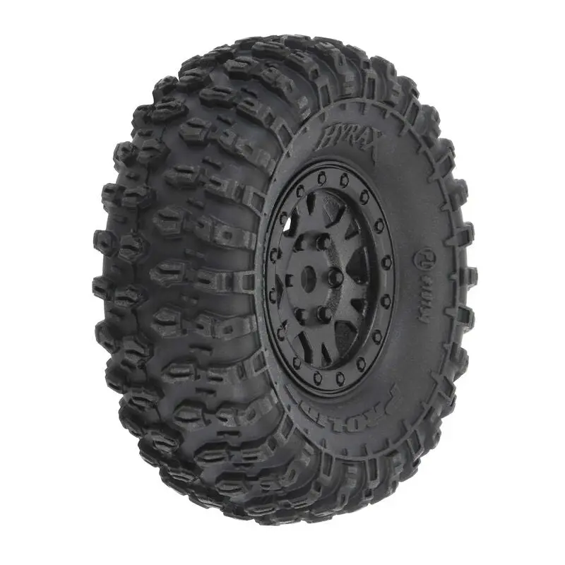 1/24 Pro-Line Hyrax Front/Rear 1.0" Tires Mounted 7Mm Black Impulse (4): Scx24 1