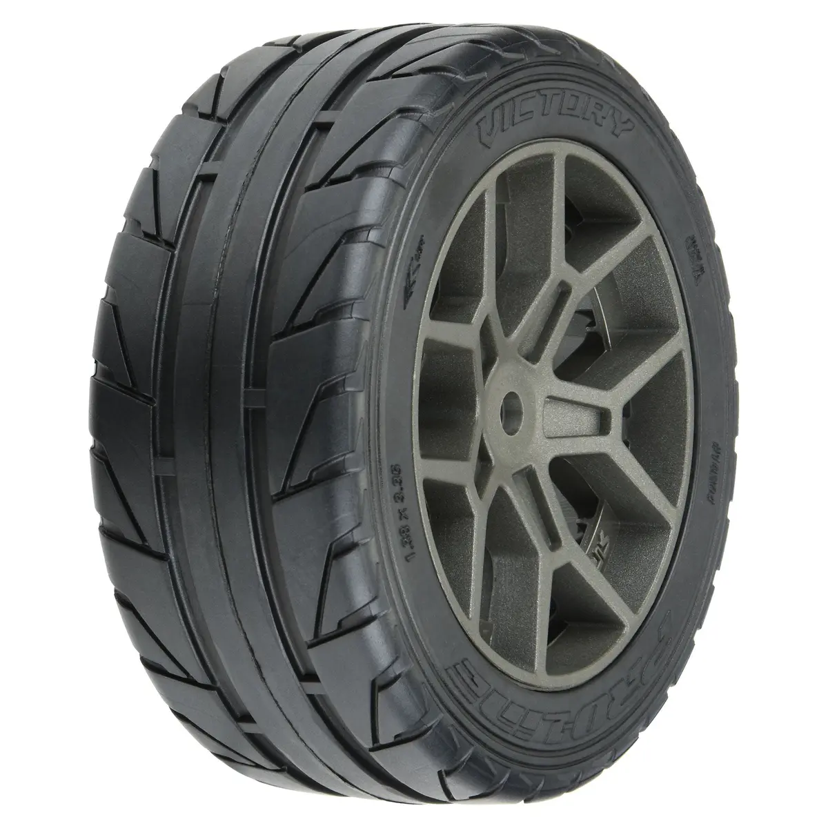 1/8 Vector S3 F/R 35/85 2.4" Belted Mtd 14Mm Gray 1