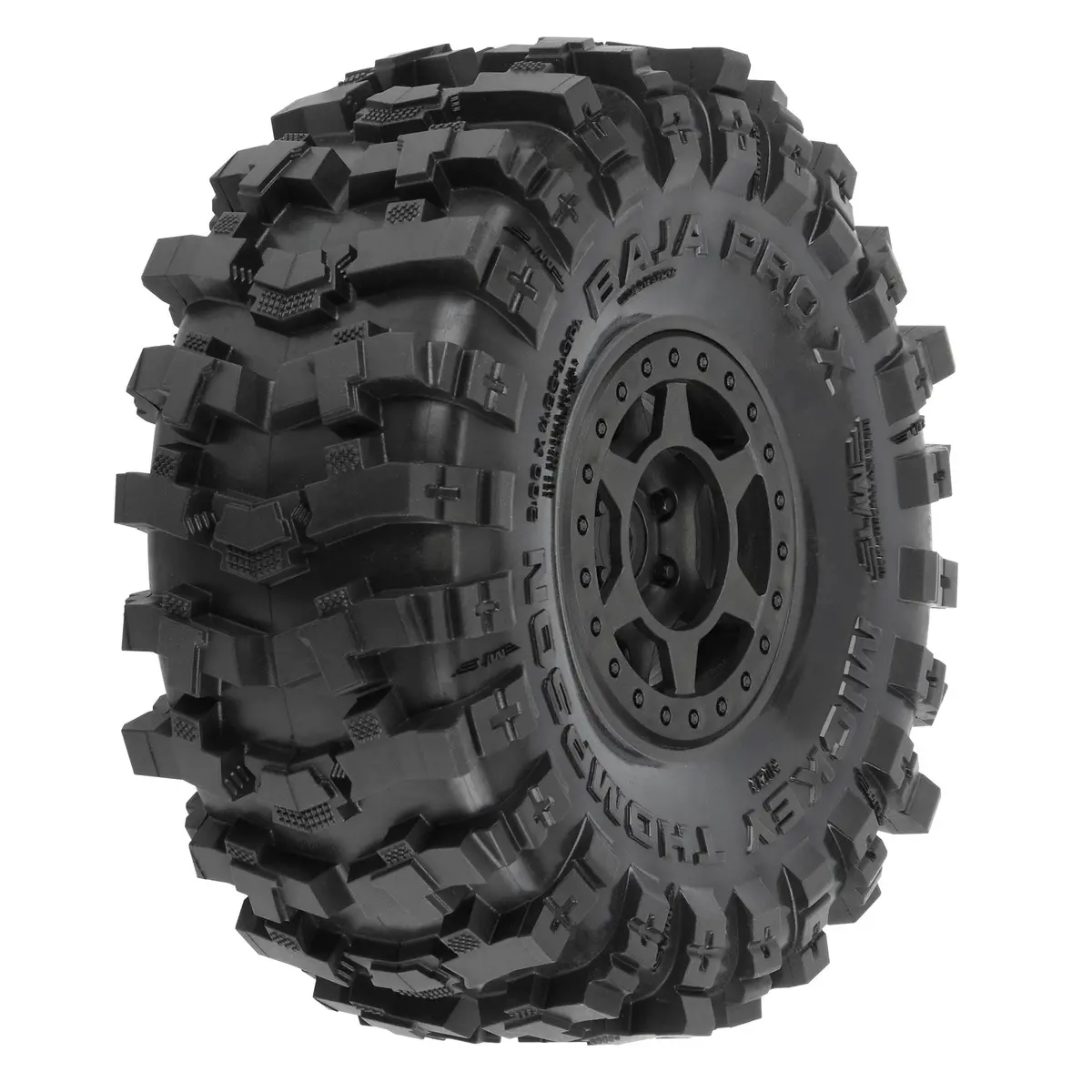 Pro-Line® 1/10 Baja Prox G8 F/R 1.9 Mtd 12Mm Blk Holcomb (2) 1