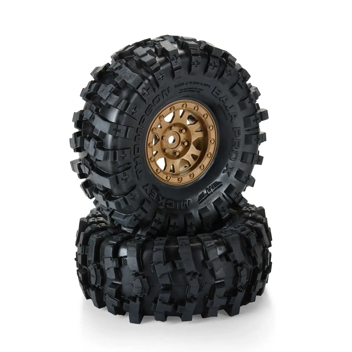 Pro-Line Baja Pro X G8 1.9" Crawler Tires Mounted On Bronze 12Mm Wheels (2) – Limited Edition 1