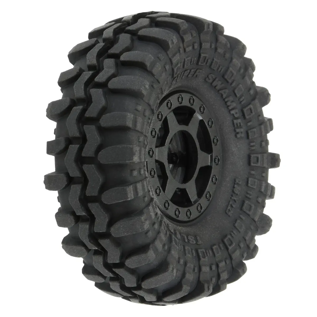 1/24 Pro-Line Super Swamper F/R 1.0" Tires Mtd 7Mm Blk (4) 1