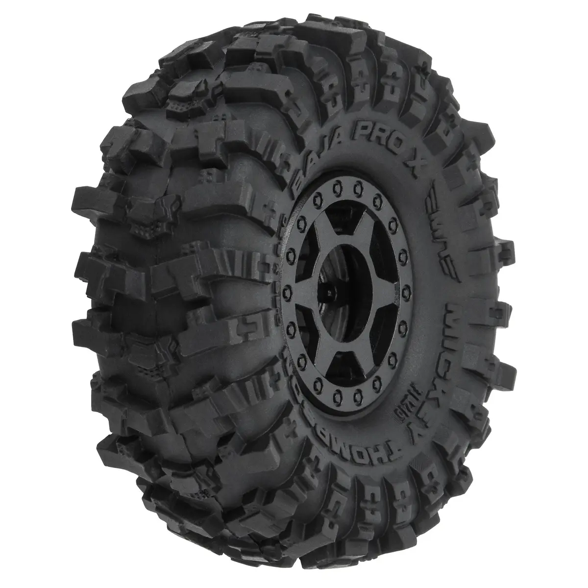 1/24 Pro-Line Mt Baja Pro X F/R 1.0" Tires Mtd 7Mm Blk (4) 1