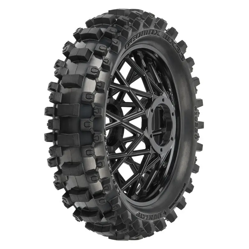 Dunlop Geomax Mx33 V2 Bead Cr4 Rear Tire Mtd Bullyspoke Black: Promoto-Mx 1