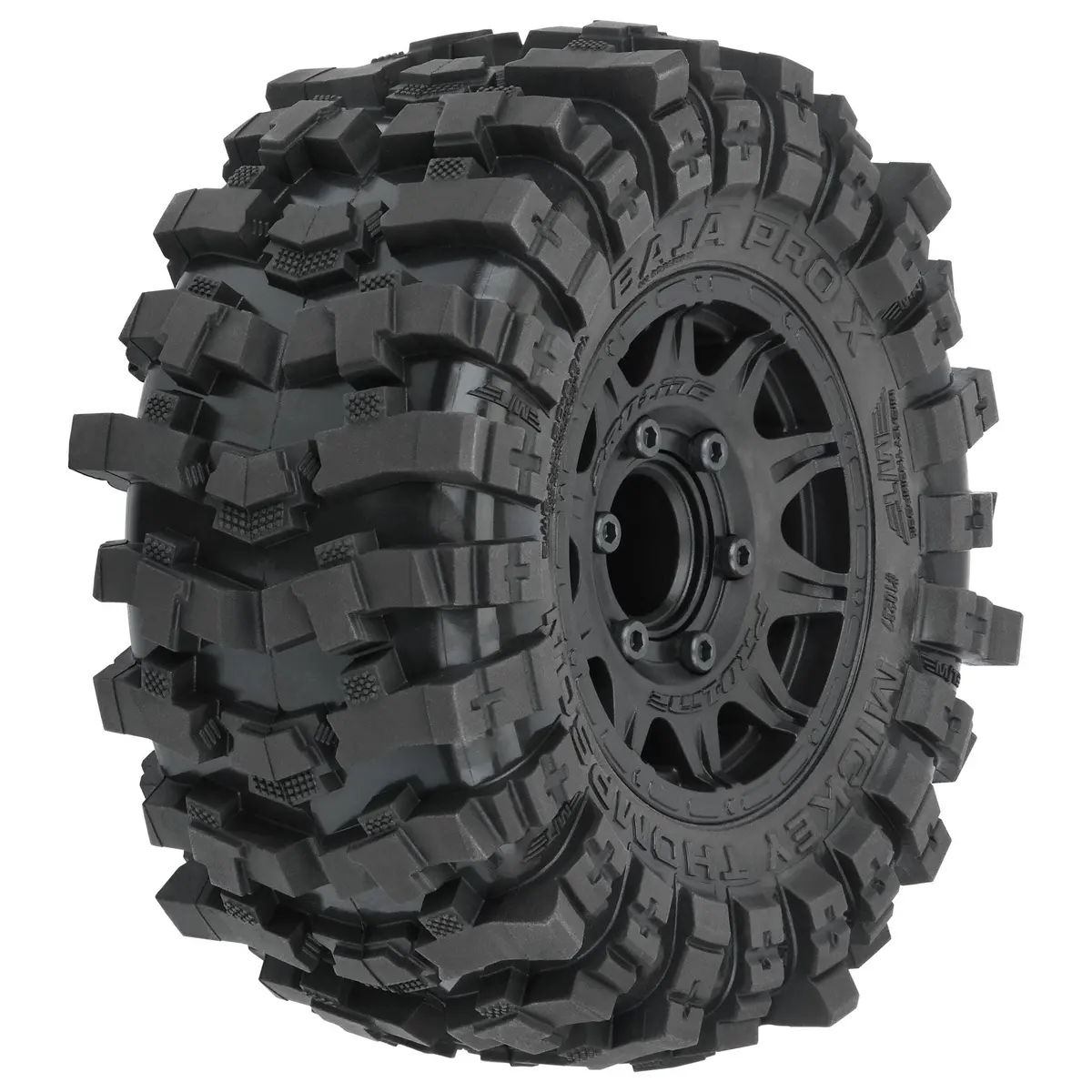 Mickey Thompson Baja Pro X 2.8" Tires Mounted On Raid Black 6X30 Removable Hex (12Mm & 14Mm) Wheels (2) 1