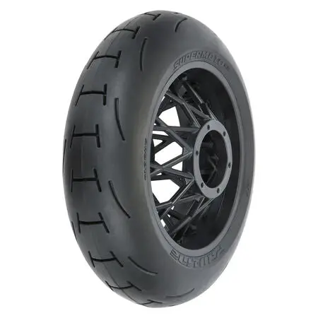 Supermoto V2 S3 Rear Tire Mounted On Black Supermoto Whee 1