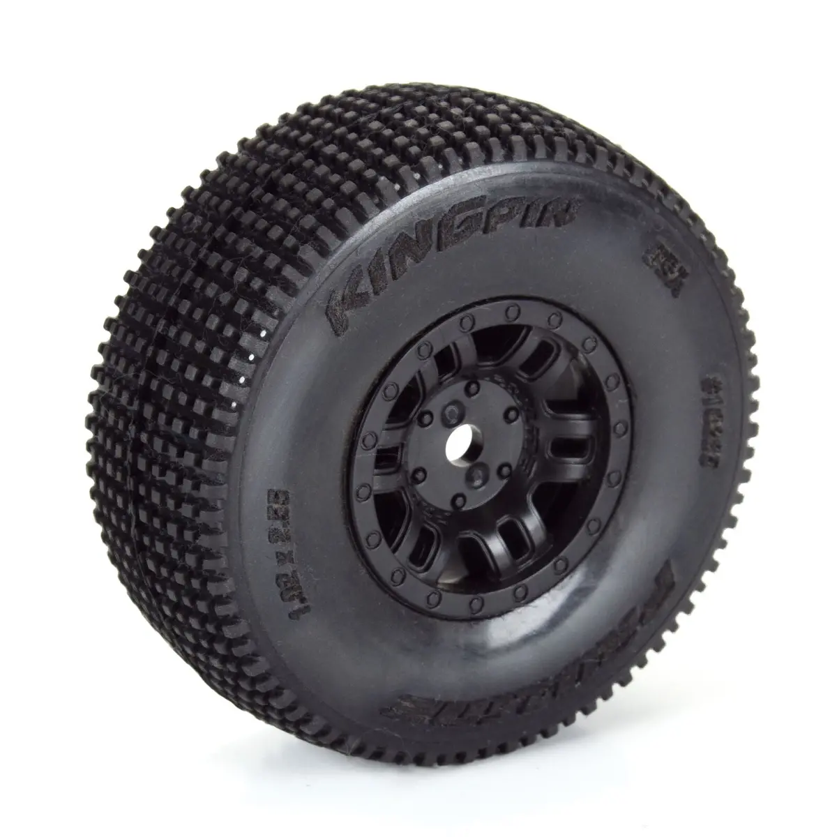 Pro-Line King-Pin F/R Tires Mounted 12Mm Hex Black Split Six (4) For Arrma Mojave Grom 1