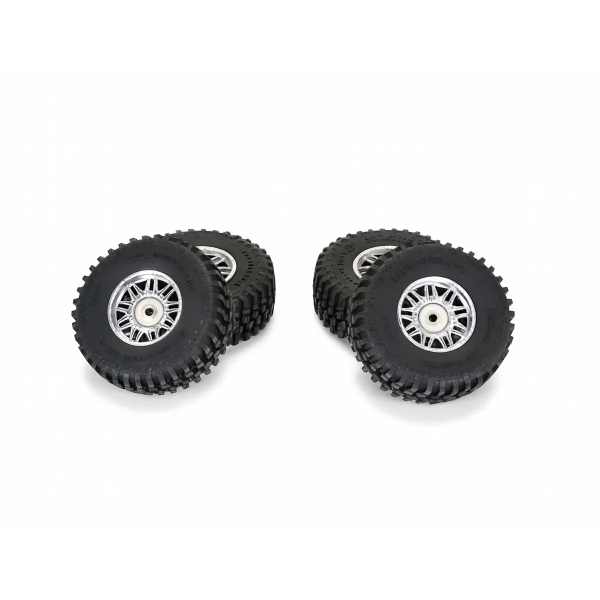 Pro-Line Flat Iron F/R Tires Mounted 12Mm Hex Chrome Diablo (4) For Arrma Typhon Grom 1