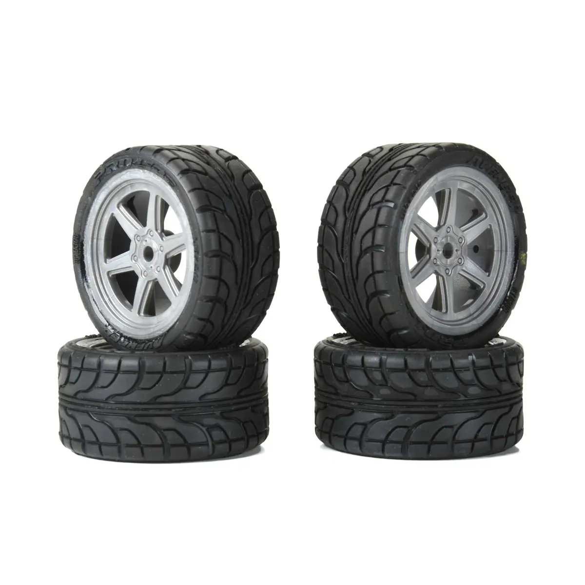 Pro-Line Avenger Street Tires On Overdrive Gray Wheels (8Mm Hex) – Pro1030810 1