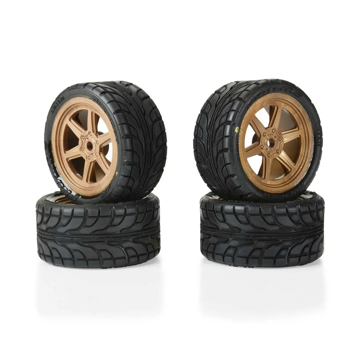 Pro-Line Avenger F/R Street Tires On Overdrive Bronze Wheels (8Mm Hex) – Pro1030813 1