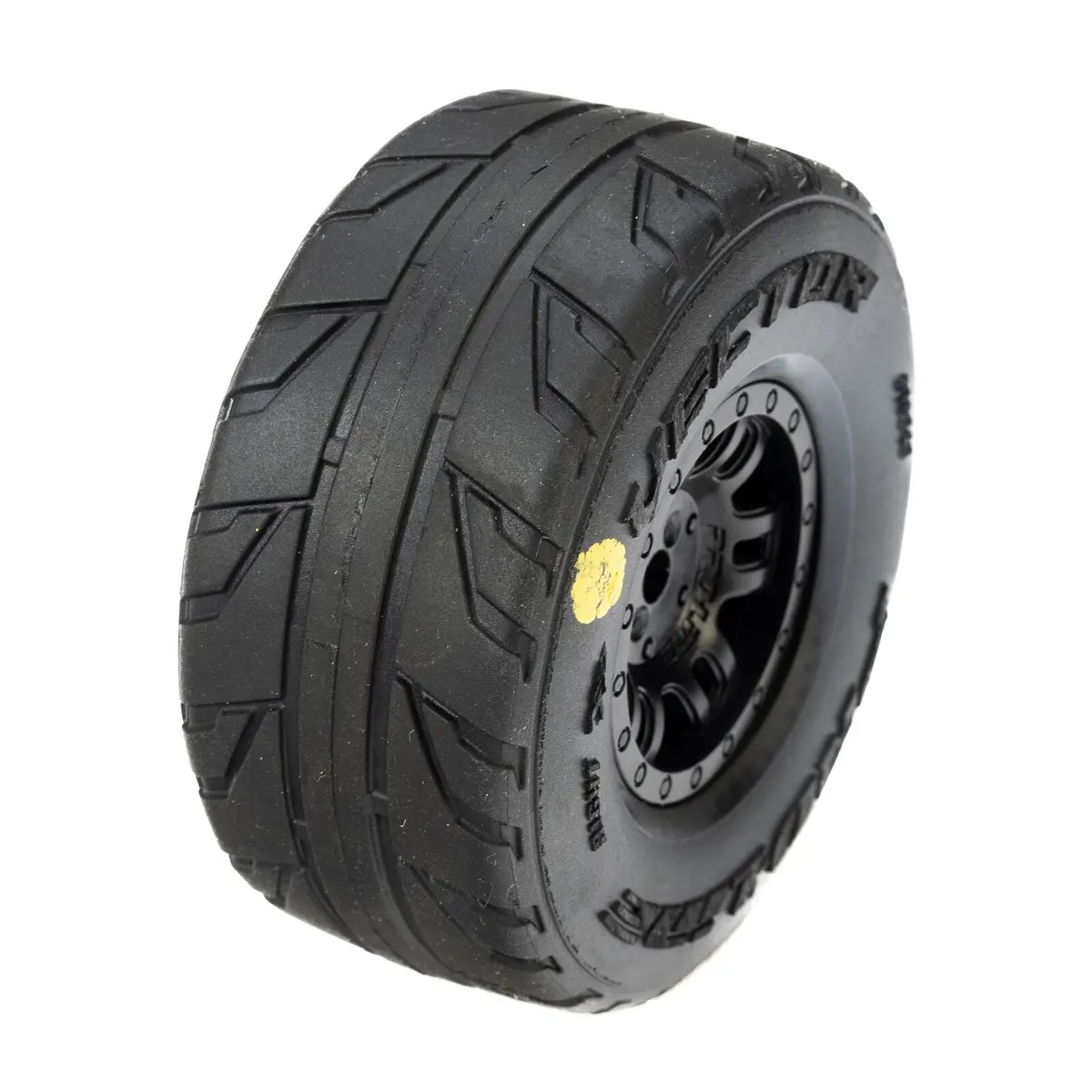 Vector F/R Tires Mtd 12Mm Black Split Six (4) For Arrma Mojave Grom 1
