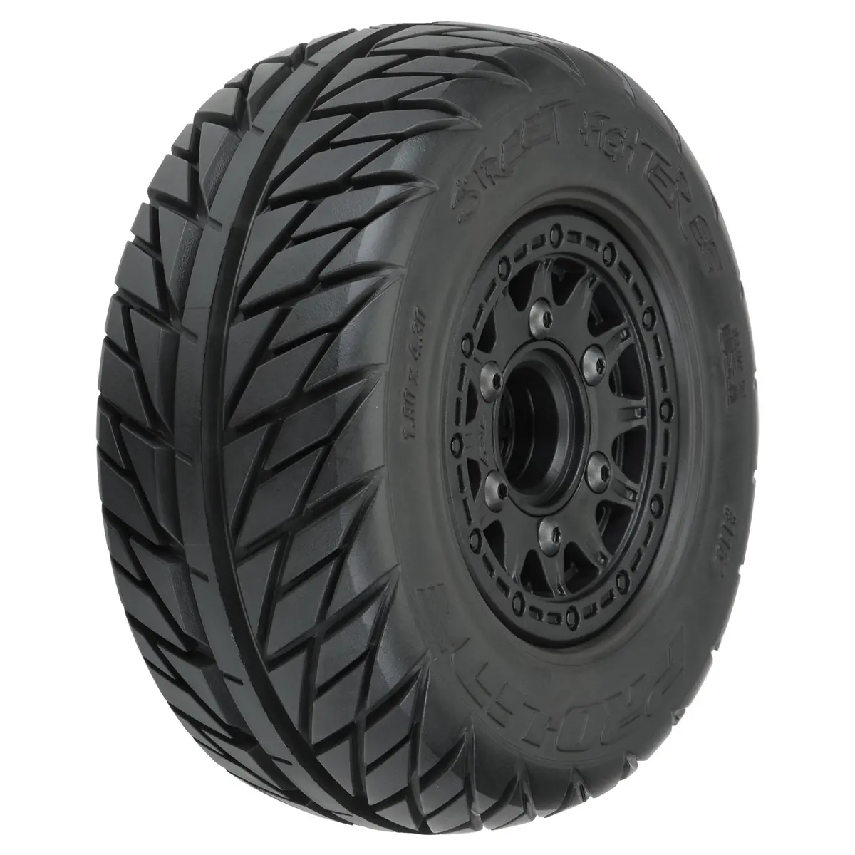 Pro-Line 1/10 Street Fighter Fr/Rr 2.2"/3.0" Sc Mounted 12Mm Black Raid (2) 1