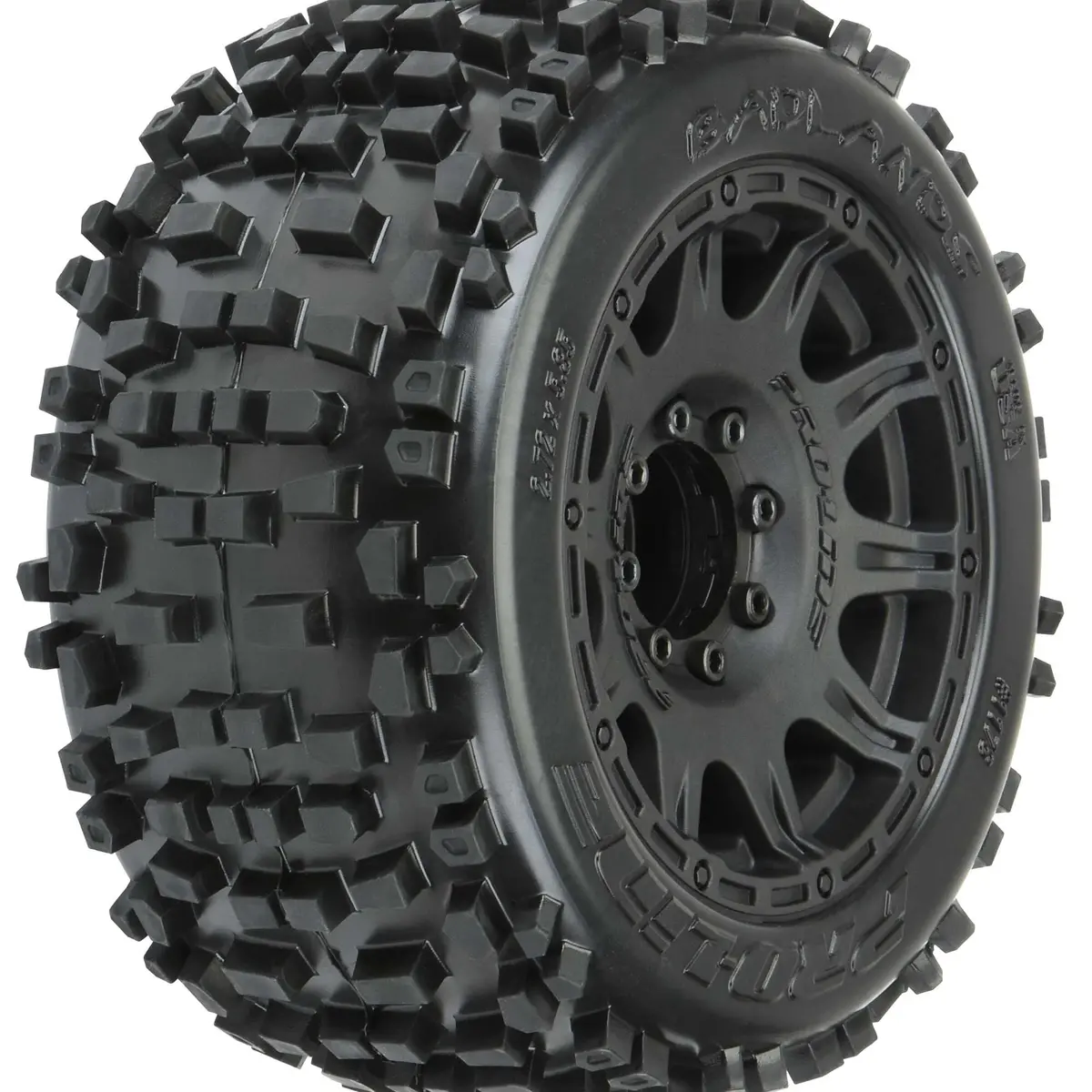 Pro-Line Badlands 3.8" Mtd Raid 8X32 Wheel 1
