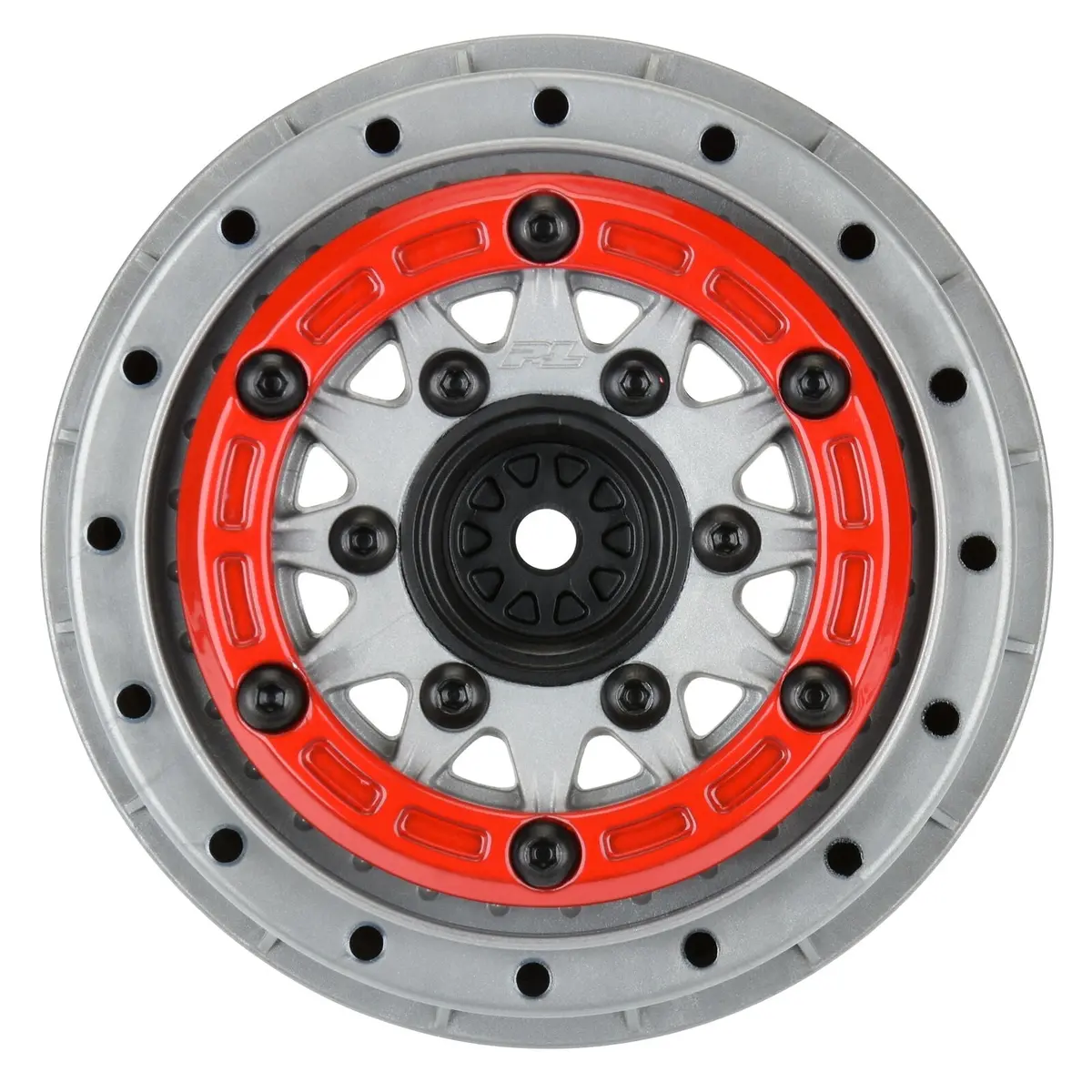 Pro-Line Raid Bead-Loc 2.2"/3.0" Sc Wheels Red/Grey (2) – Pro281105 1