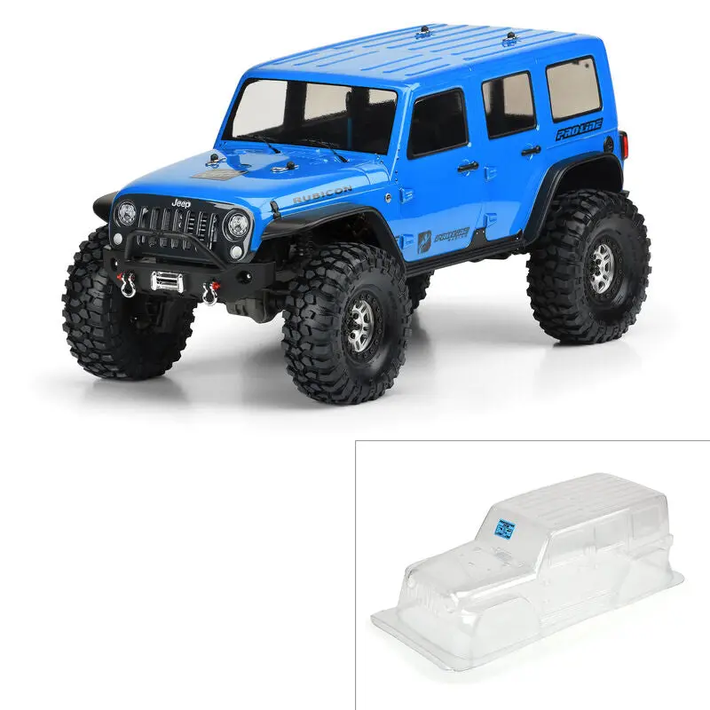 1/10 Pro-Line Jeep® Wrangler Unlimited Rubicon Clear Body 12.8" Wb Trx-4 1