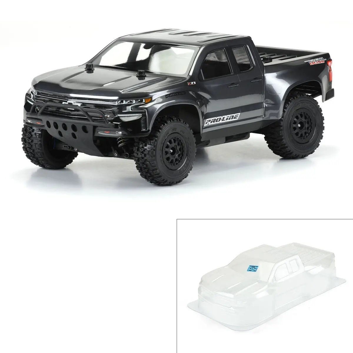 Pro-Line® 1/10 2019 Chevy Silverado Z71 Trail Boss Clear Body: Short Course 1