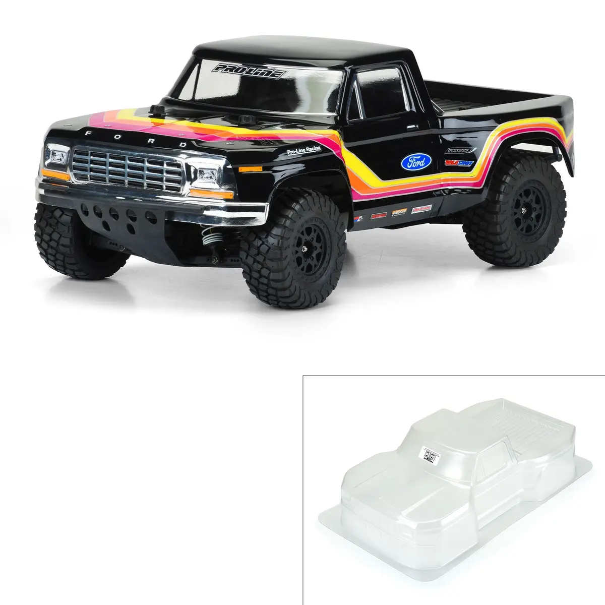 1/10 Pro-Line 1979 Ford F-150 Race Truck Clear Body For Sc 1