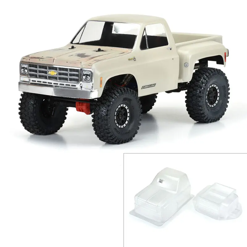 Pro-Line® 1/10 1978 Chevy K-10 Clear Body 12.3" (313Mm) Wheelbase Crawlers 1