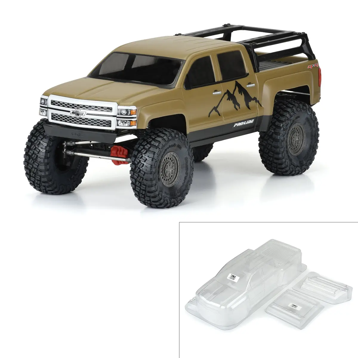 Pro-Line® 1/10 2015 Chevrolet Silverado Clr Bdy 13.9" Wb 1