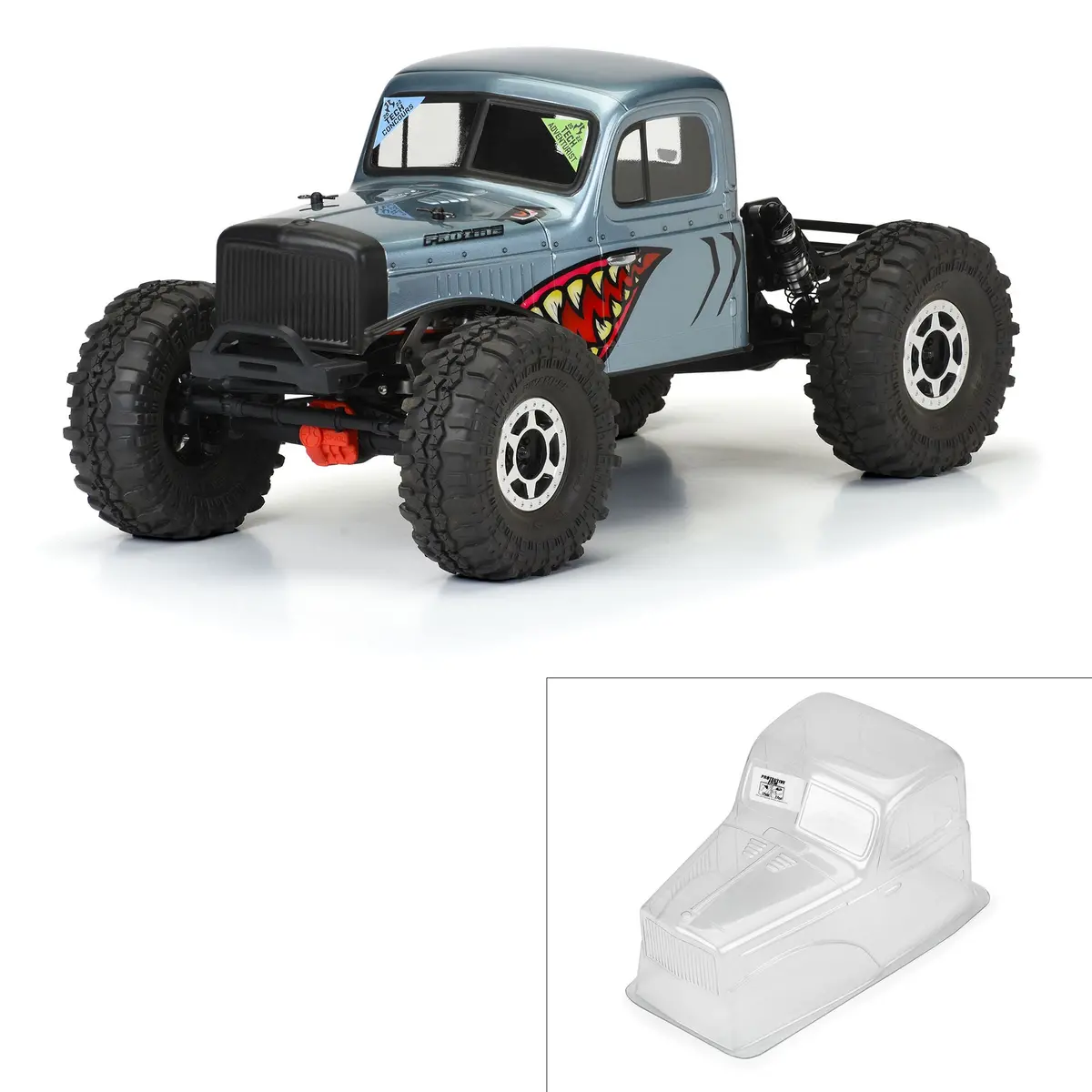 Pro-Line Comp Wagon Cab Only Clear Body 12.3Wb Crawlers 1