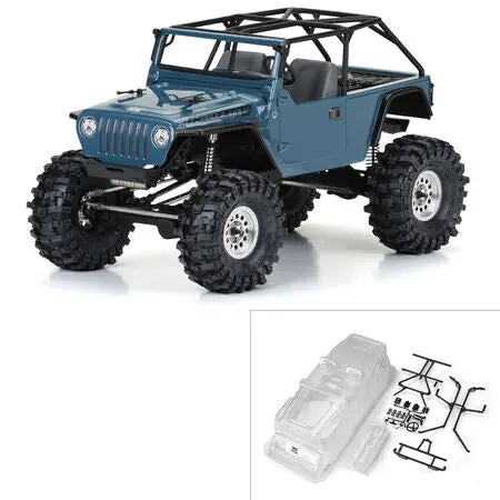 Pro-Line 2004 Jeep Wrangler Lj Clear Body W/ Trail Cage & Accessories – 12.3" Wheelbase | Pro364400 1