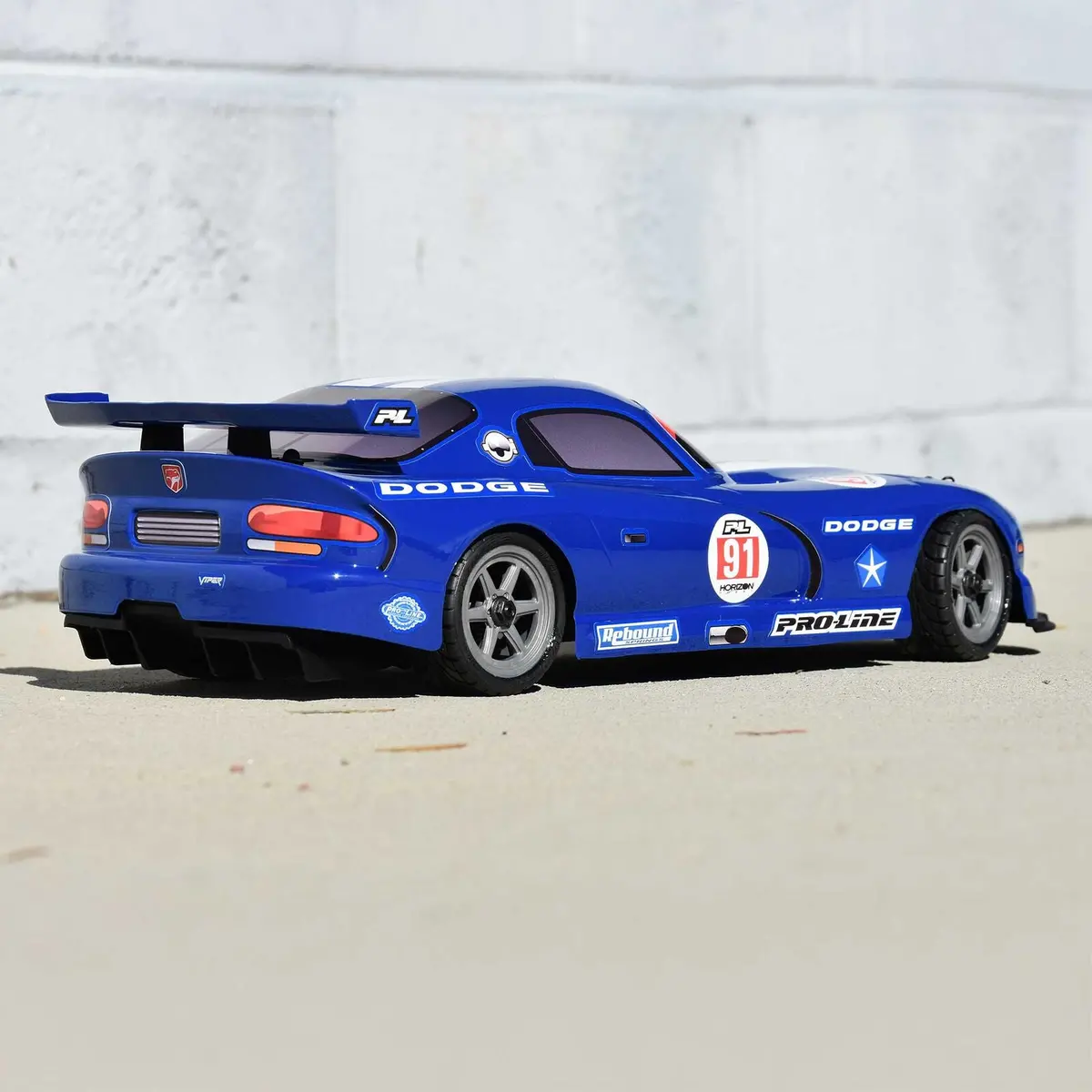 Pro-Line Pre-Cut 2002 Dodge Viper Gts Blue For Losi Nascar 1